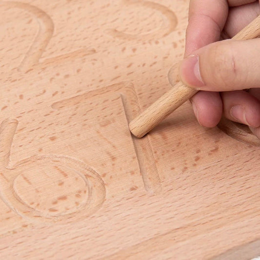Wooden Number Tracing Board