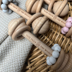 Wooden Chunky Baby Rattle