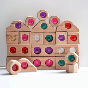 Wooden Gem Building Blocks