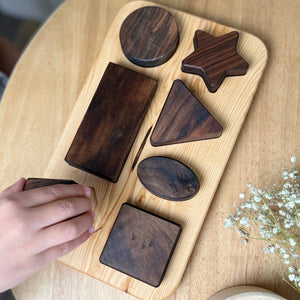 4 Piece Peg Wooden First Shape Puzzle