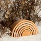 Natural Wooden 6 Piece Rainbow Stacker Arch, Nursery & Playroom Decor