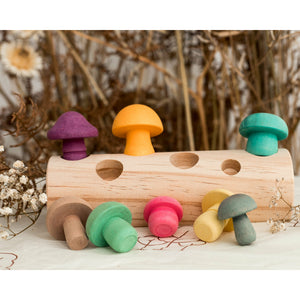 Miniature Mushroom Sorting Log