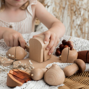 Wooden Pretend Cutting Food